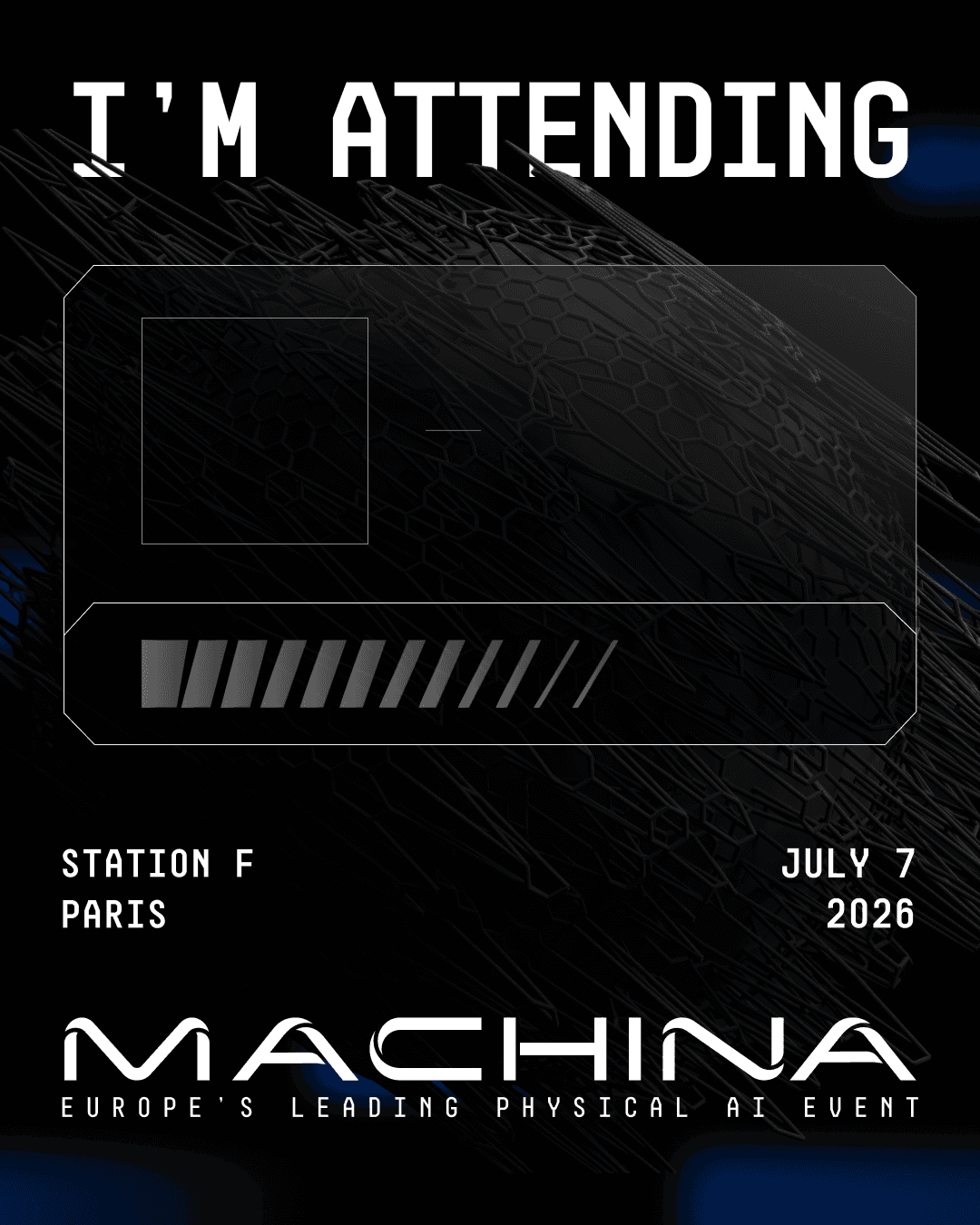 MACHINA attendance card